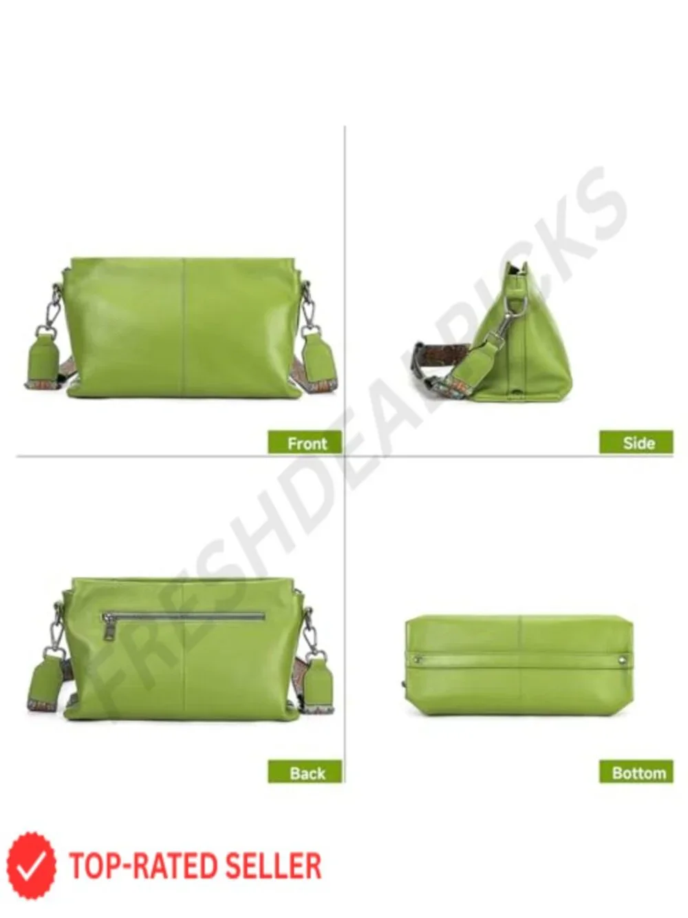 Genuine Leather Crossbody Bag Women Small Hobo Purse